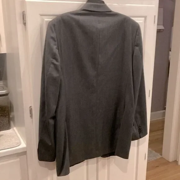 Banana Republic dark Gray Wool Classic Two Button Suit Set 42L 32x34